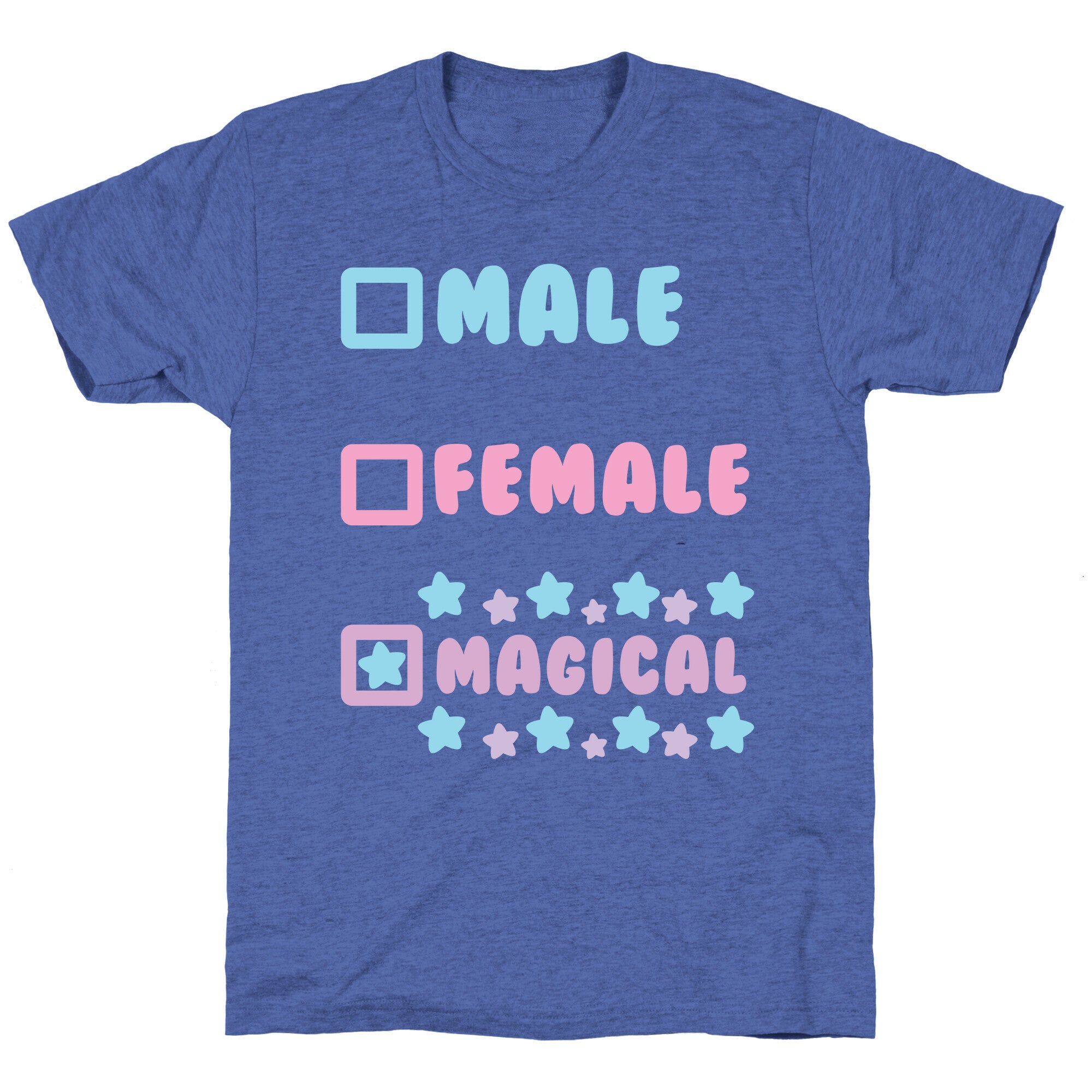 Magical Gender Checklist Unisex Triblend Tee